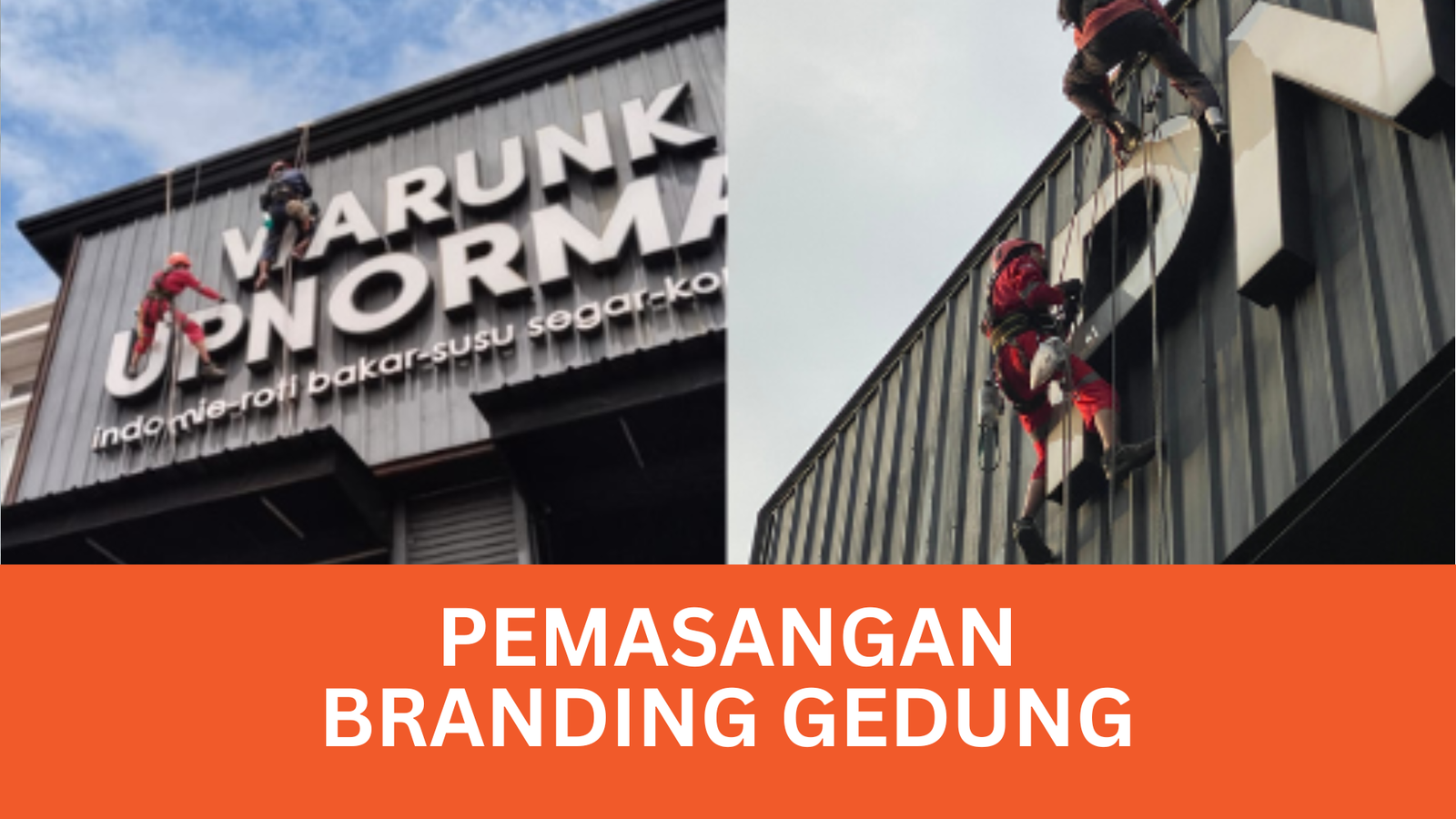 PEMASANGAN BRANDING GEDUNG